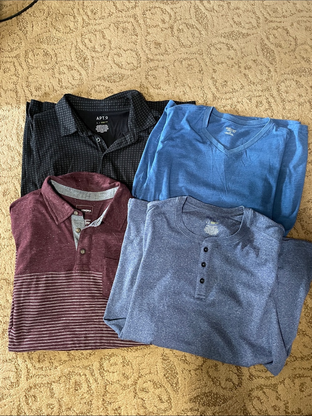 APT. 9 Men’s Black Polo Shirt - Classic